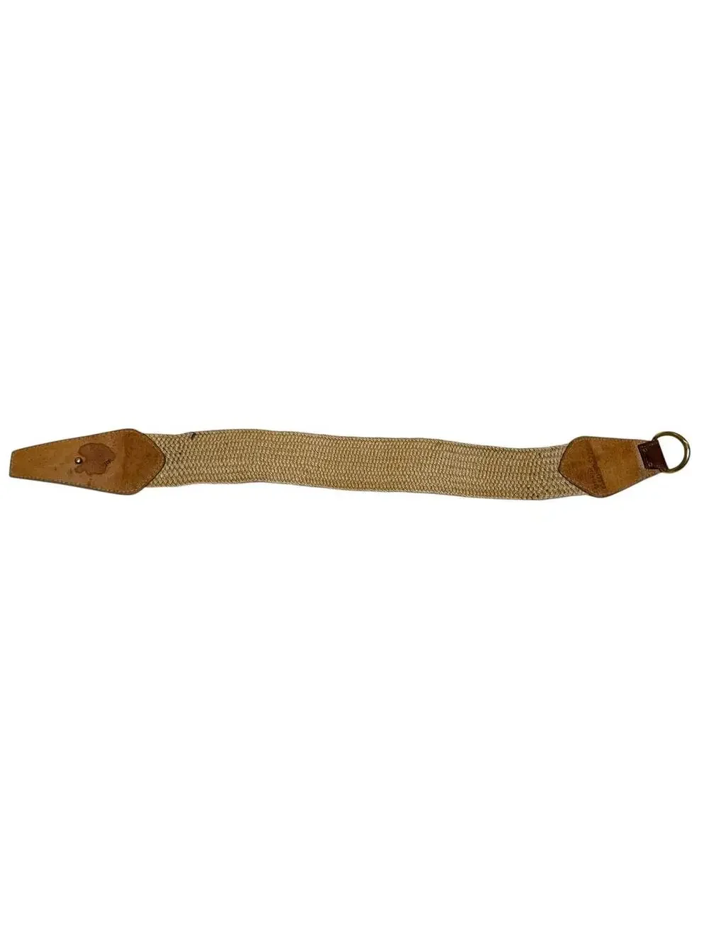Vintage Handmade Calderon Woven Wonder Belt Leather Accents